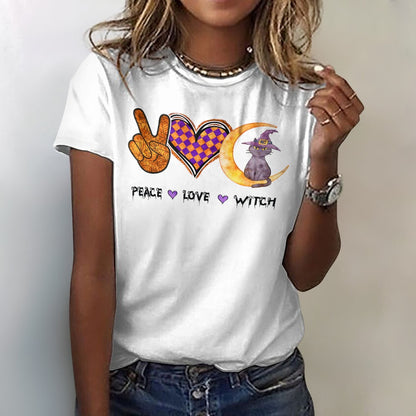 Peace Love Witch 100% Cotton T-Shirt