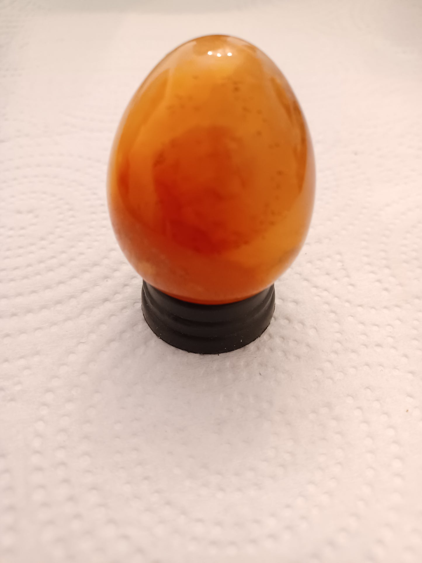 Carnelian Agate Egg with Stand