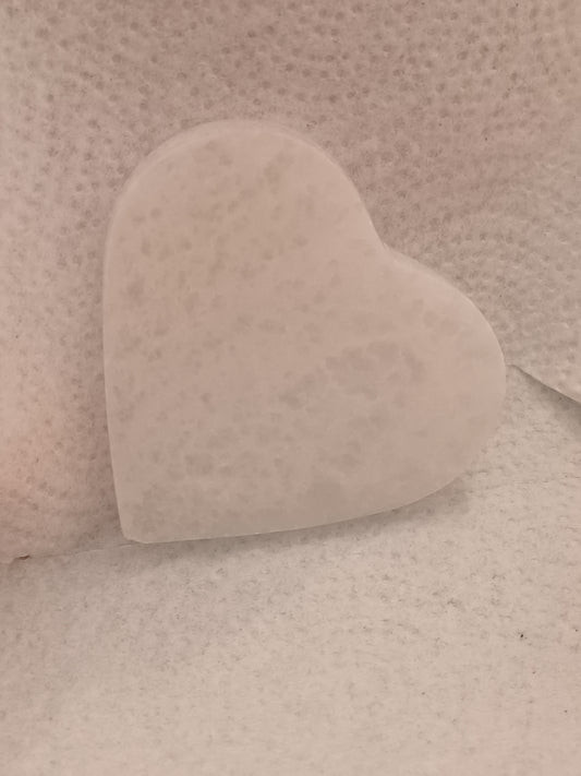 Milky Quartz Heart