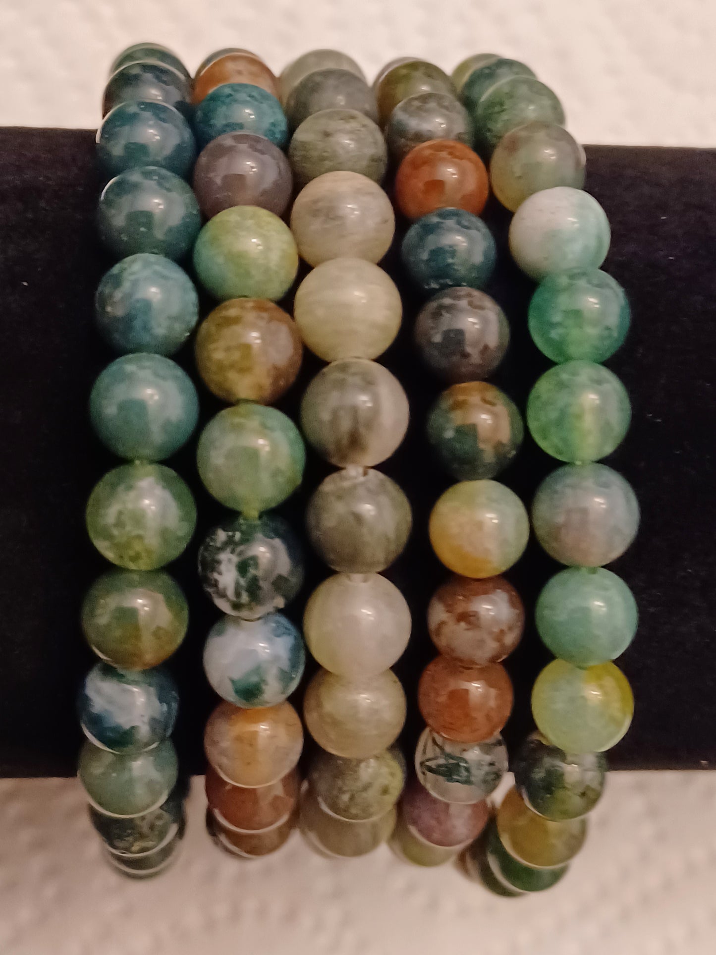 Dyed Agate Natural Stone Stretch Bracelet