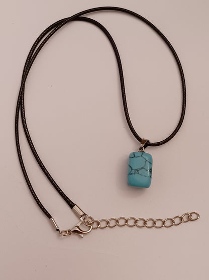 Turquoise Pendant with Paracord