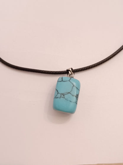 Turquoise Pendant with Paracord