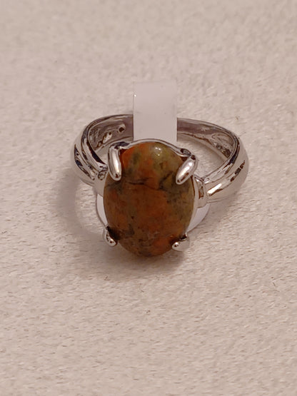 Unakite Ring - Size 6