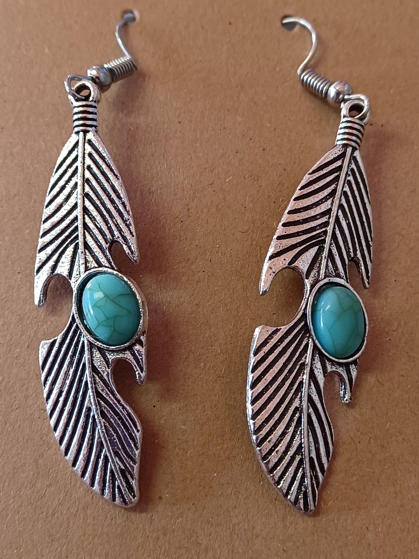 Leaf Turquoise Earrings