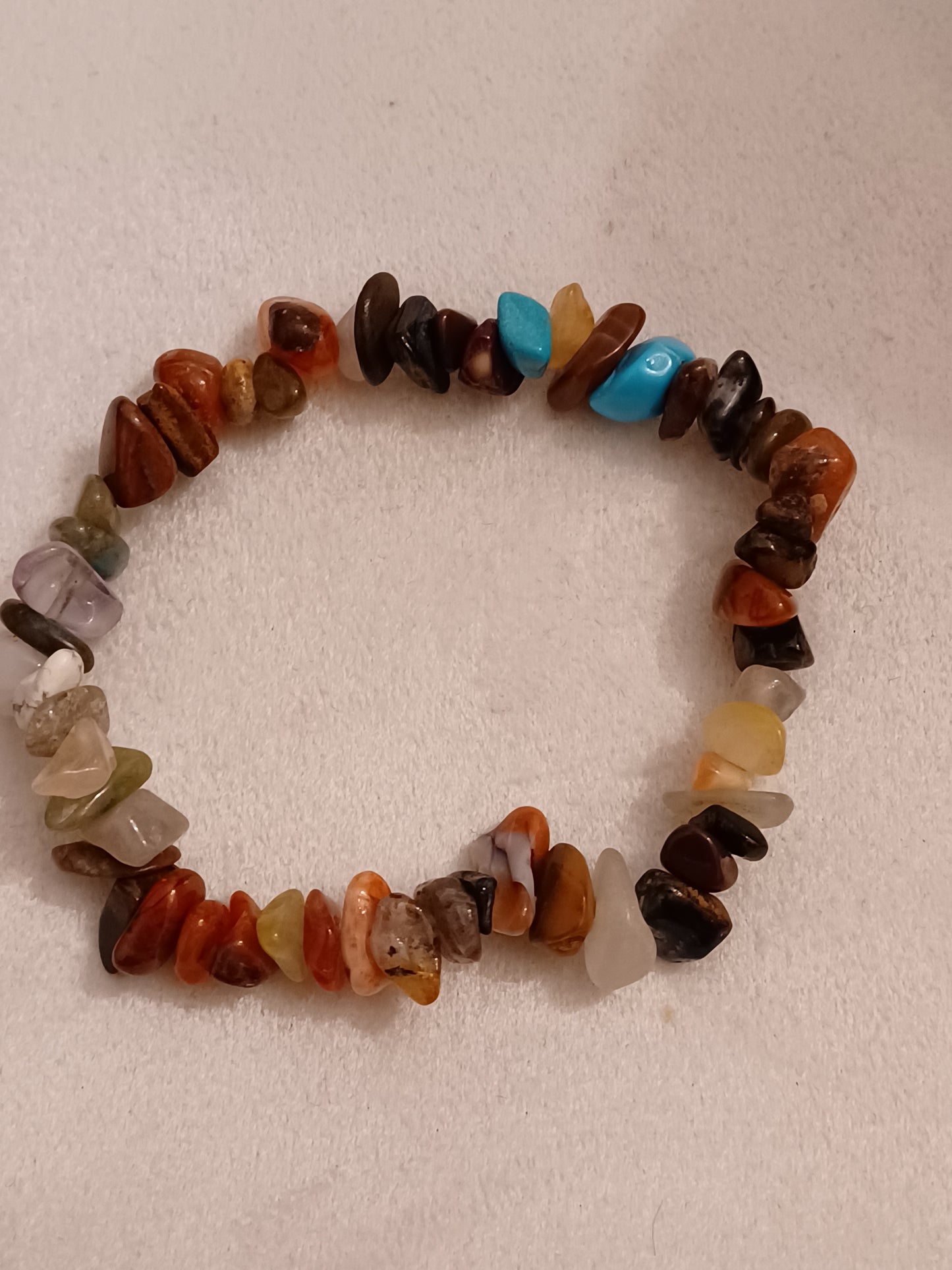 Mixed Natural Stone Stretch Bracelet