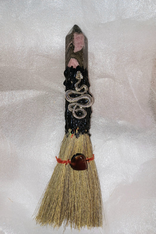 Witch Broom With Long Snake