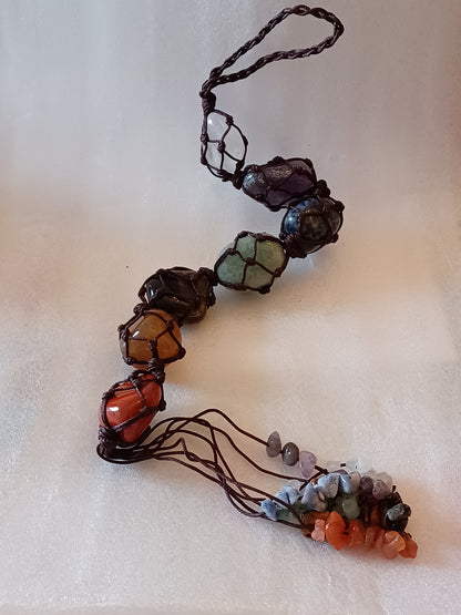 7 Chakra Crystals Hanging Ornament