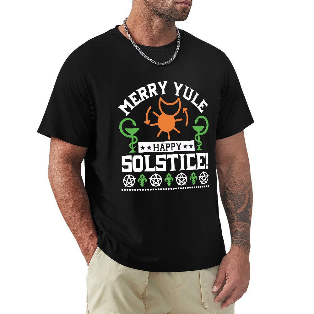 Merry Yule Happy Solstice Men's T-shirt
