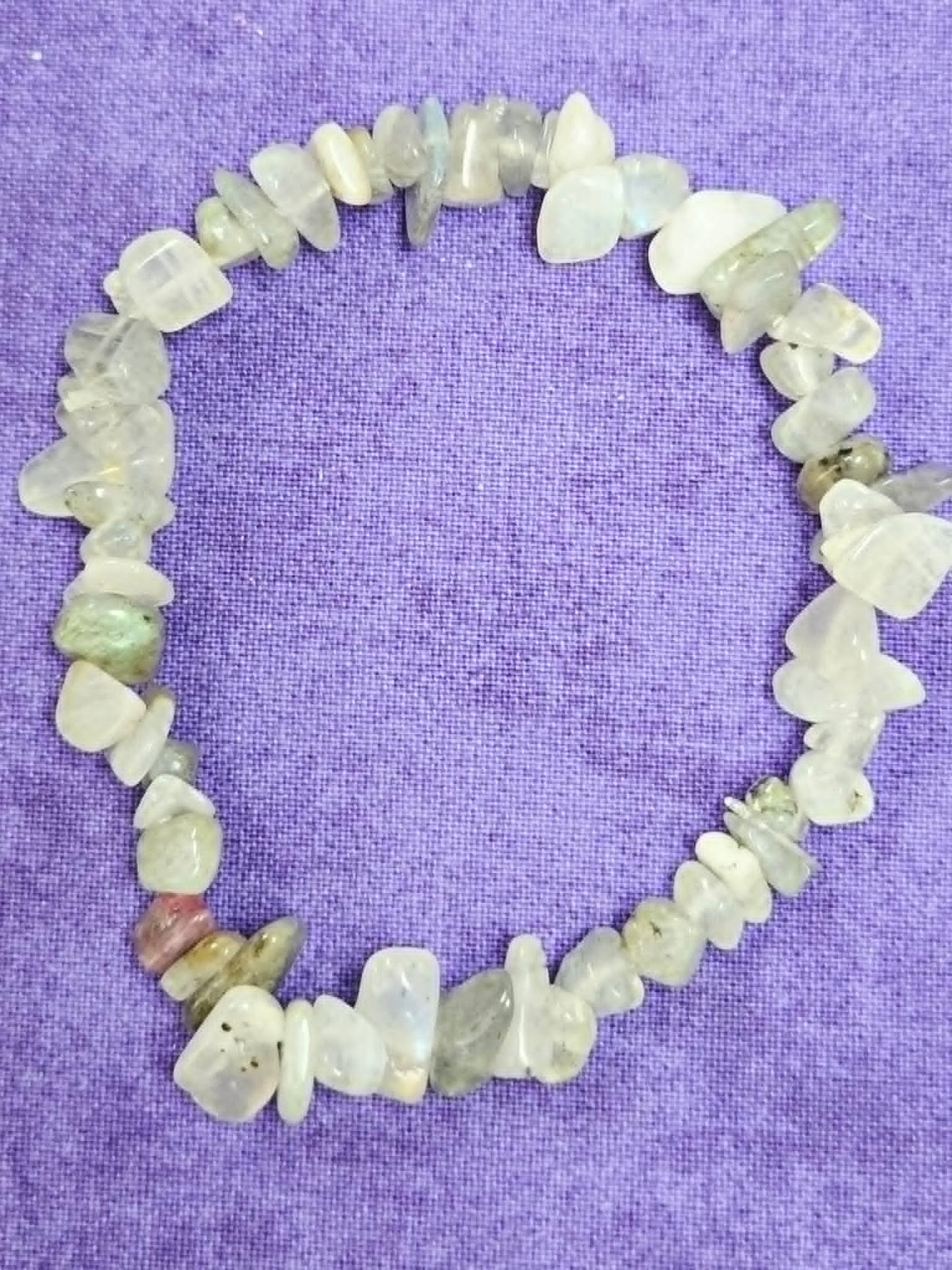 Light Smokey Quartz Natural Stone Stretch Bracelet