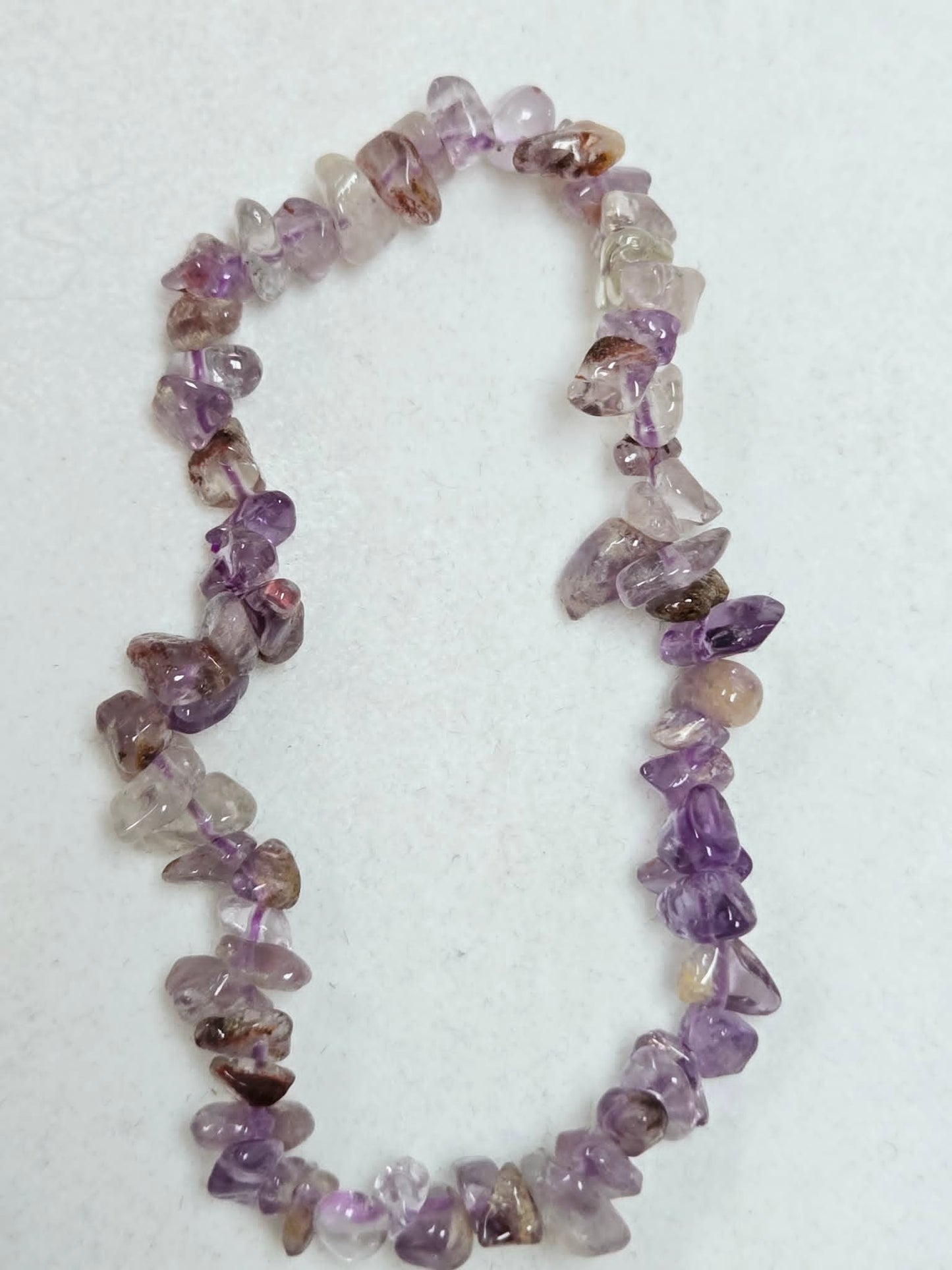 Super Seven Amethyst Natural Stone Stretch Bracelet