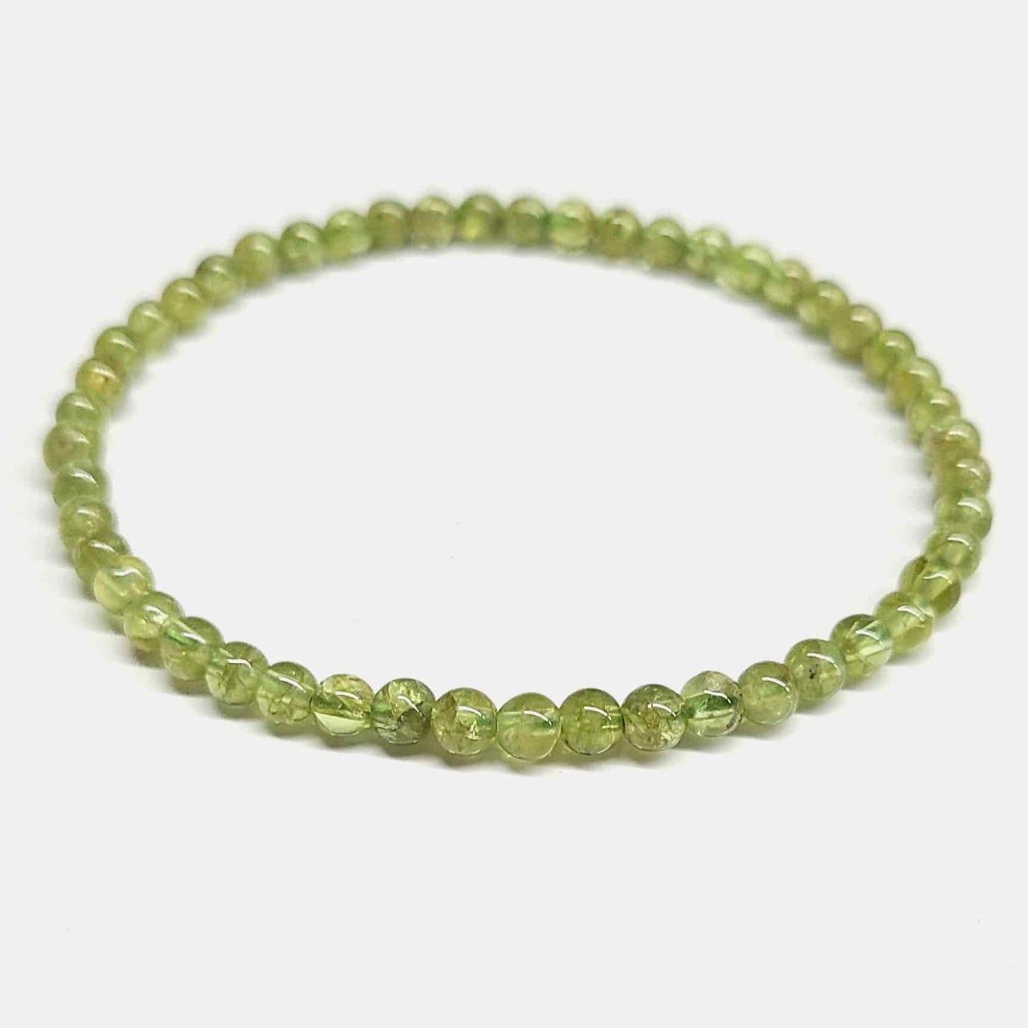 Peridot 4mm Rounded Bead Bracelet - Radiant Abundance