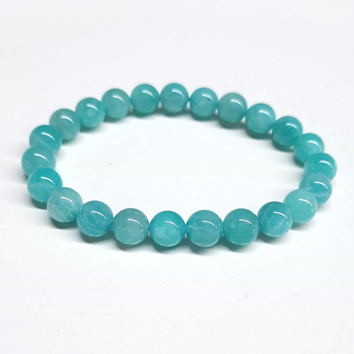 Amazonite (AA) Round Bead Bracelet 8mm - Integrity