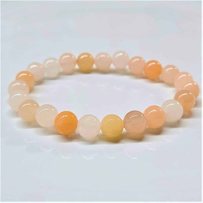 Pink Aventurine Round Bead Bracelet