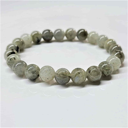Labradorite Round Bead Bracelet - Stone of Magick