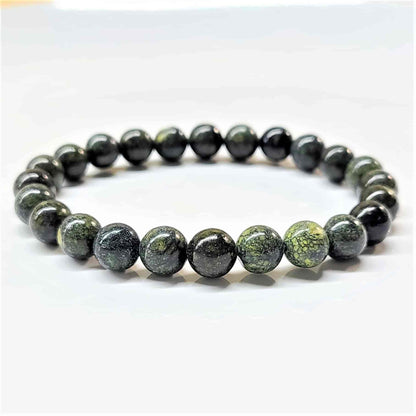 Serpentine Round Bead Bracelet - Kundalini Awakening