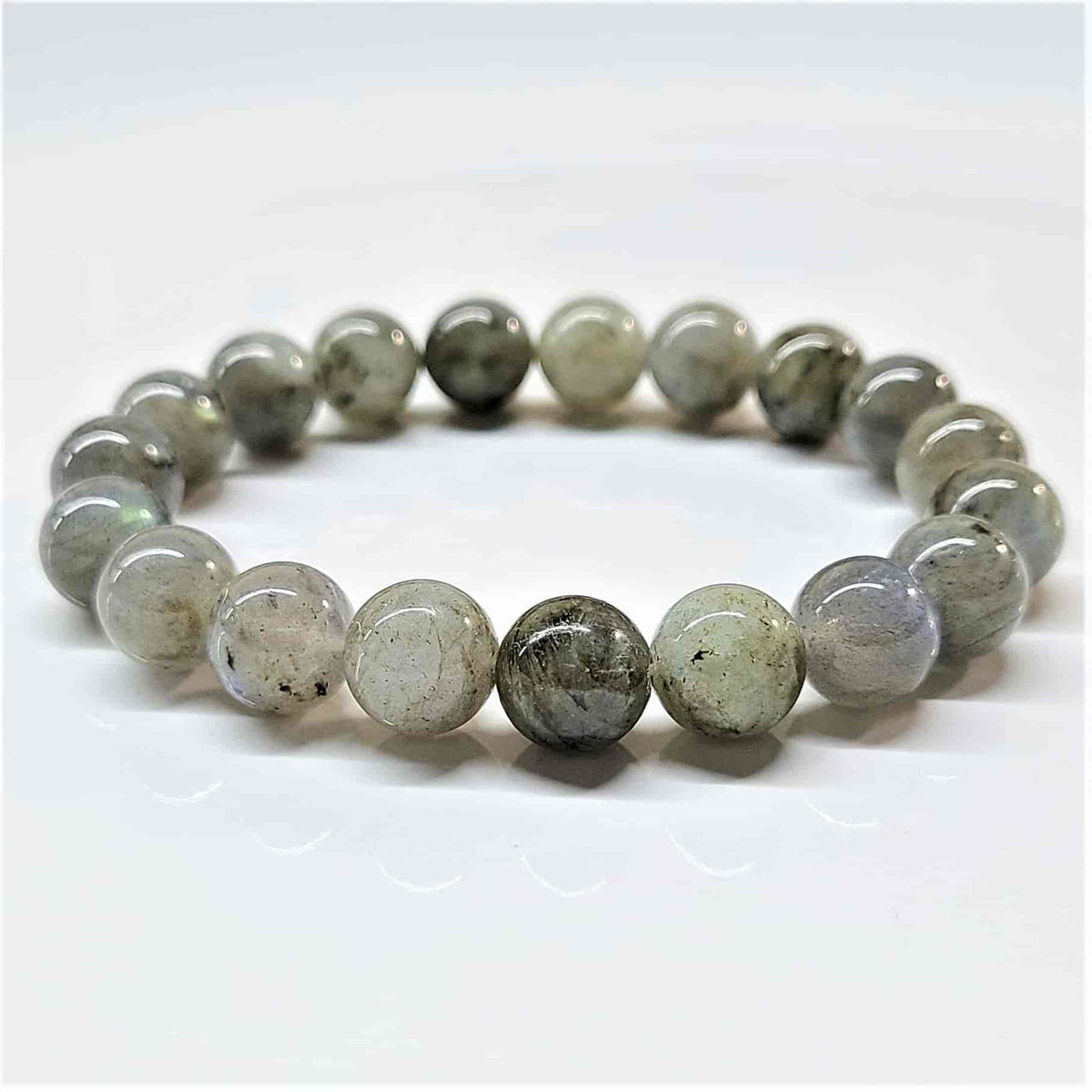 Labradorite Round Bead Bracelet - Stone of Magick