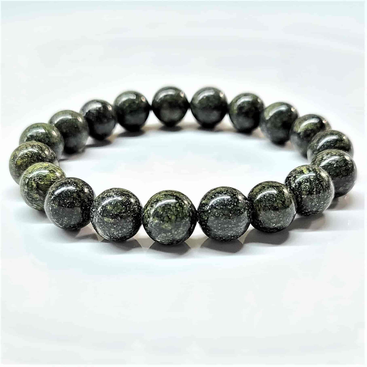 Serpentine Round Bead Bracelet - Kundalini Awakening