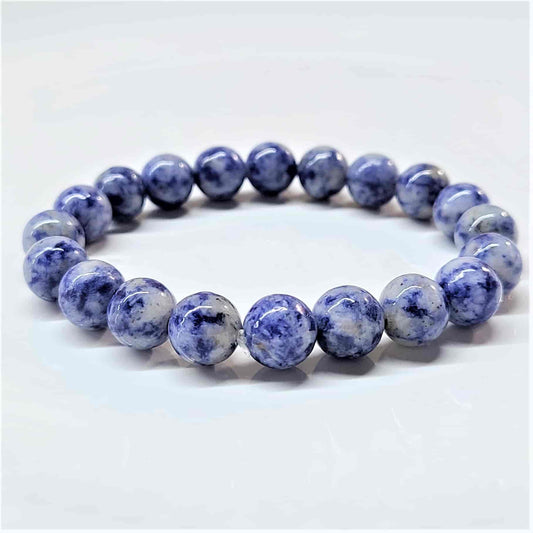 Sodalite Round Bead Bracelet - Eliminates Confusion