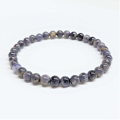 Iolite Round Bead Bracelet