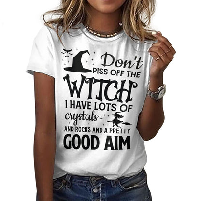 Don't Piss Off The Witch Cotton T-Shirt