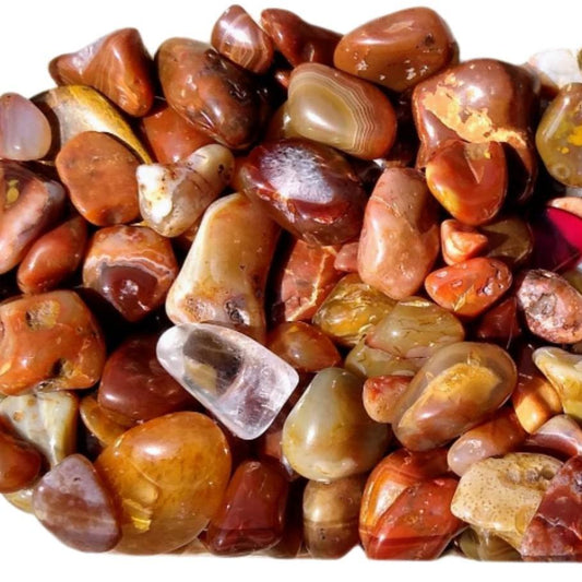 Lake Superior Agate and Other Stones Tumbled Small Pieces Half of a pound