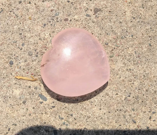 Rose Quartz Heart 1 Piece