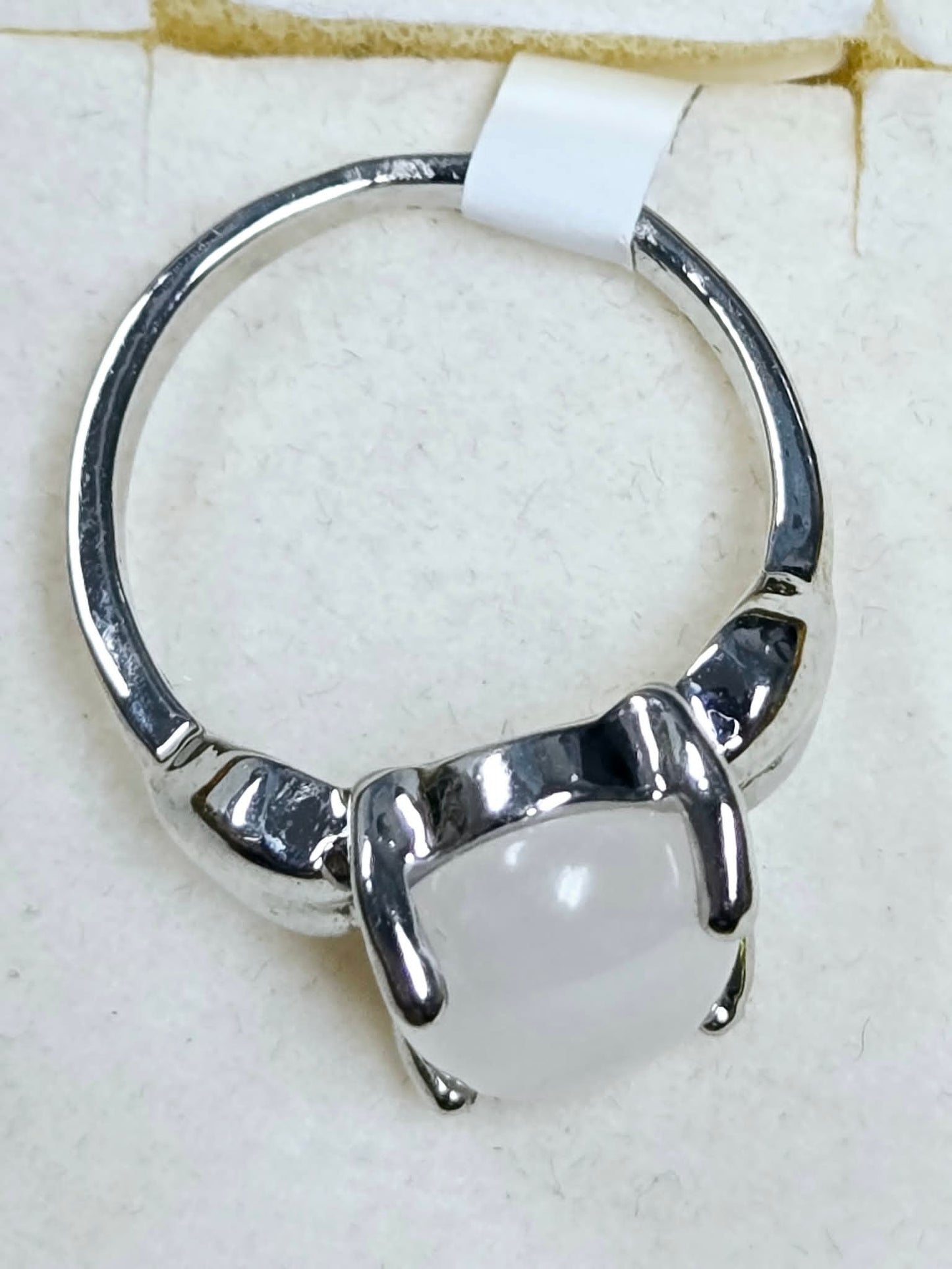 Milky Quartz Ring - Size 7