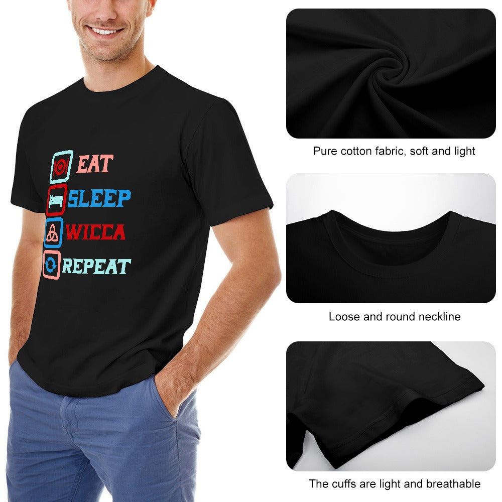 Eat Sleep Wicca Repeat Men's T-Shirt