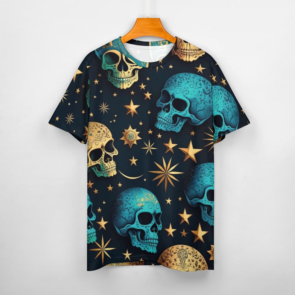 Women's Skulls Cotton T-Shirt