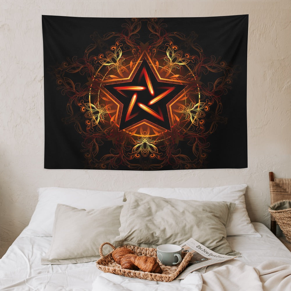 Five Point Star Super Soft Wall Tapestry