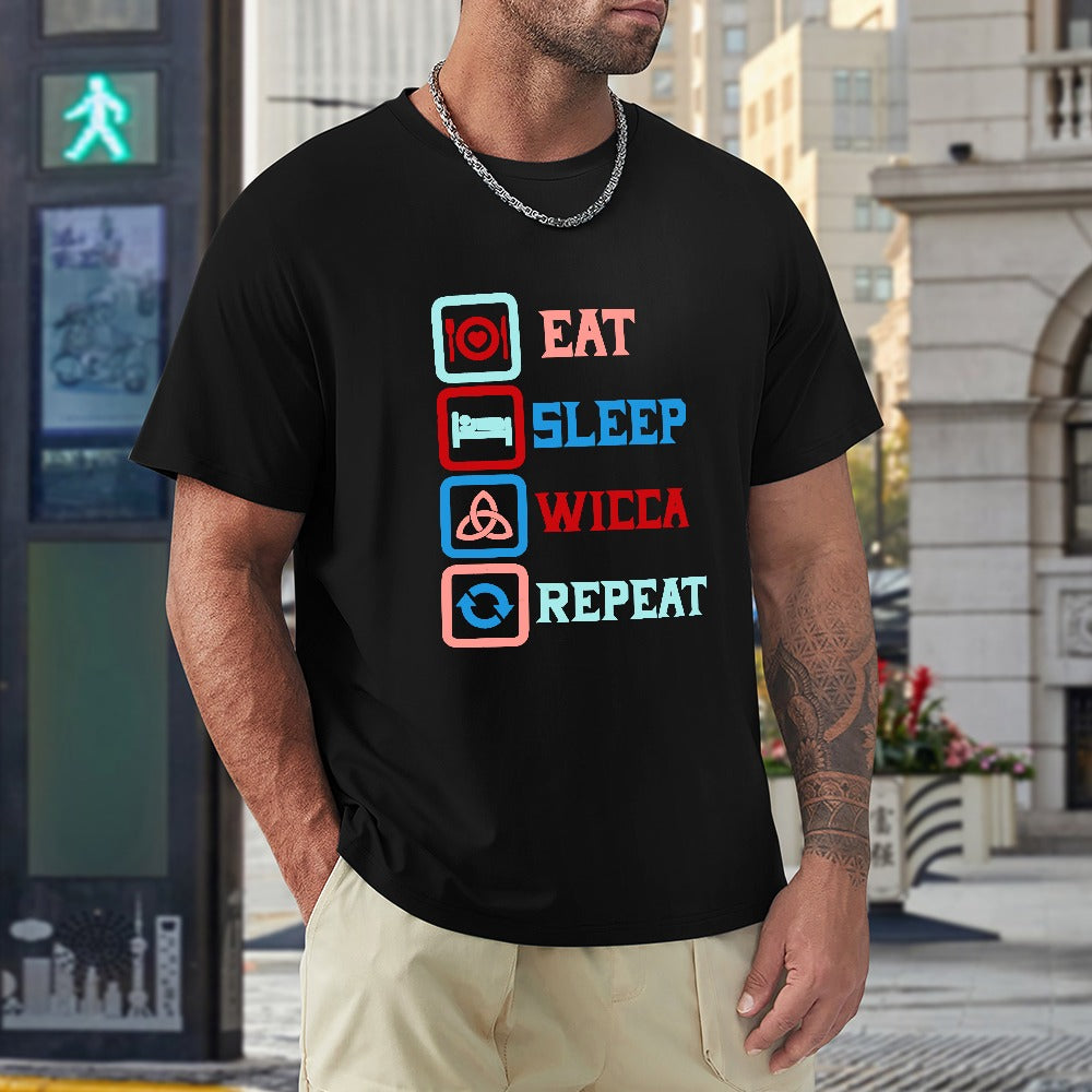 Eat Sleep Wicca Repeat Men's T-Shirt