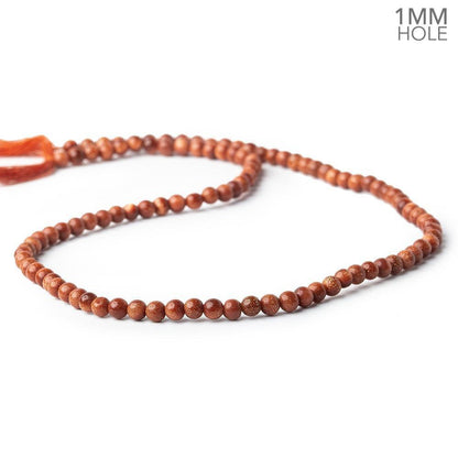 4mm Goldstone Plain Round Beads, 14 inch