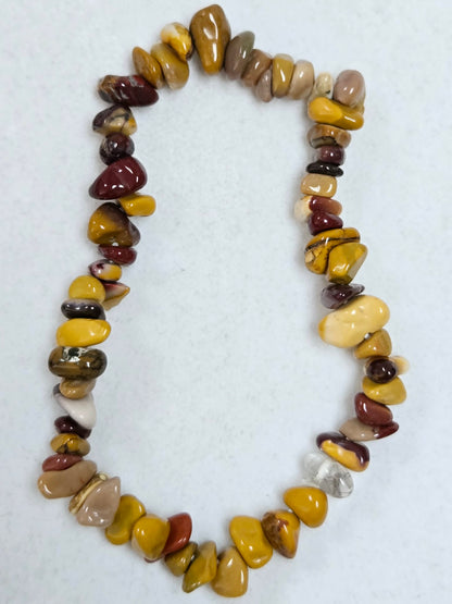 Mookaite Natural Stone Stretch Bracelet