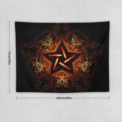 Five Point Star Super Soft Wall Tapestry