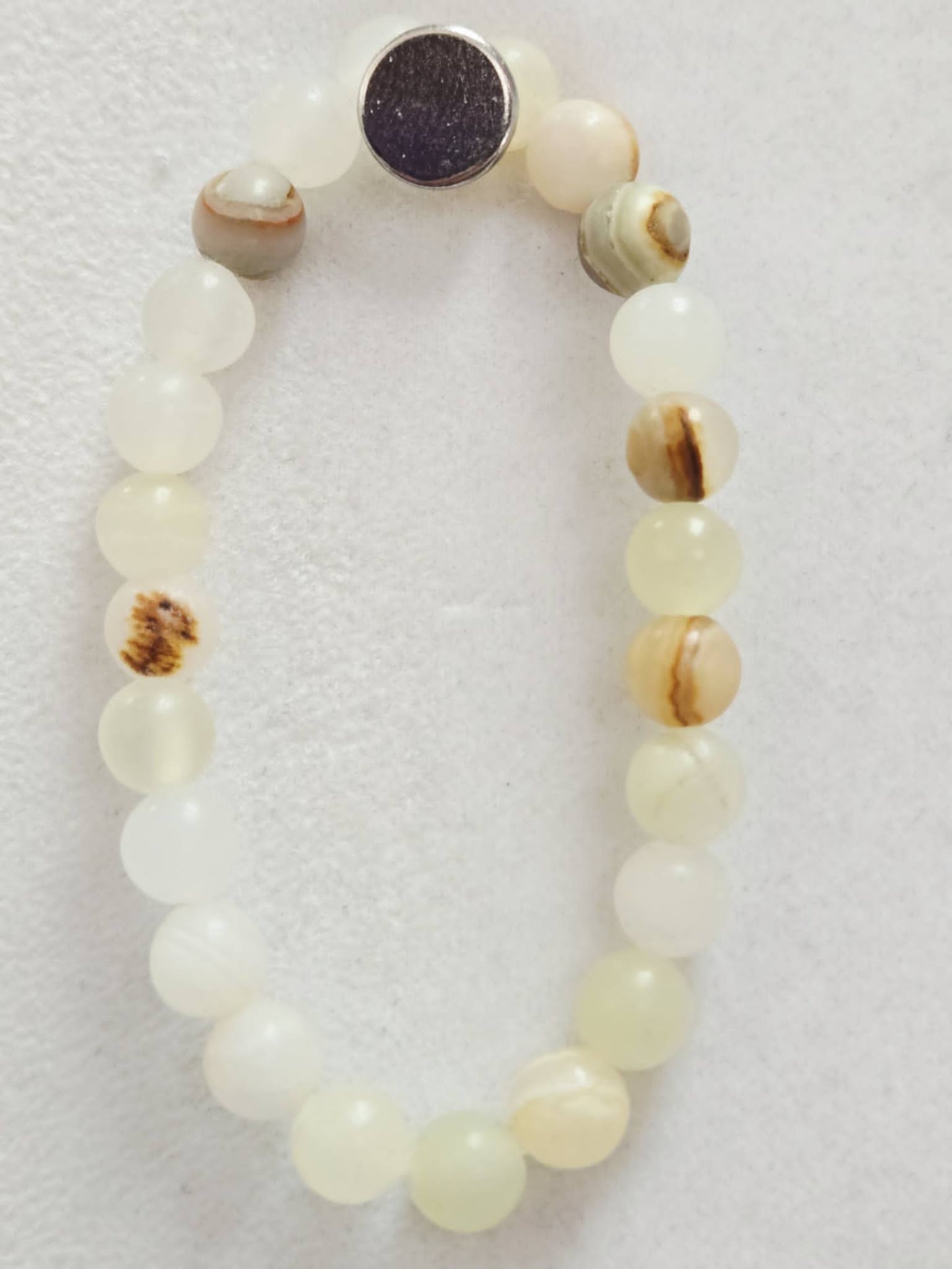 Green Onyx Natural Stone Stretch Bracelet