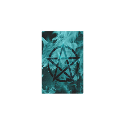 Blue Pentagram Canvas Print