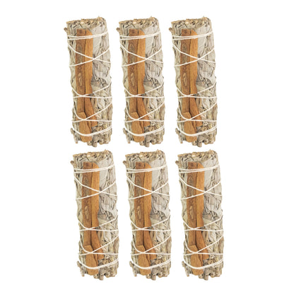 White Sage with Cinnamon Smudge Stick
