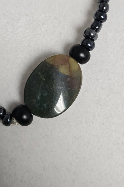 Hematite with Bloodstone Bracelet