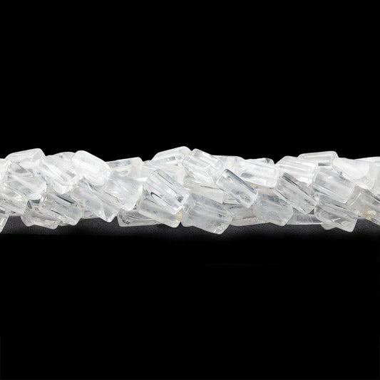 4x8mm Crystal Quartz Plain Rectangle Beads, 14 inch