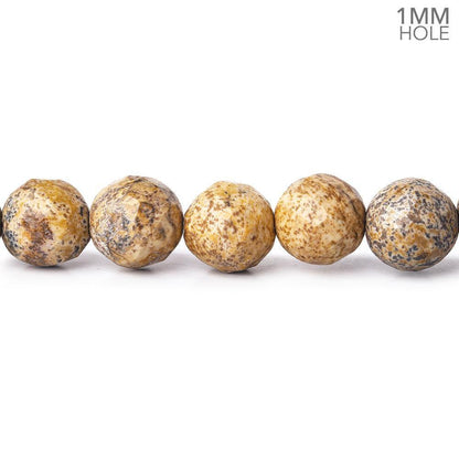 8mm Picture Jasper Faceted Round Beads, 16 inch