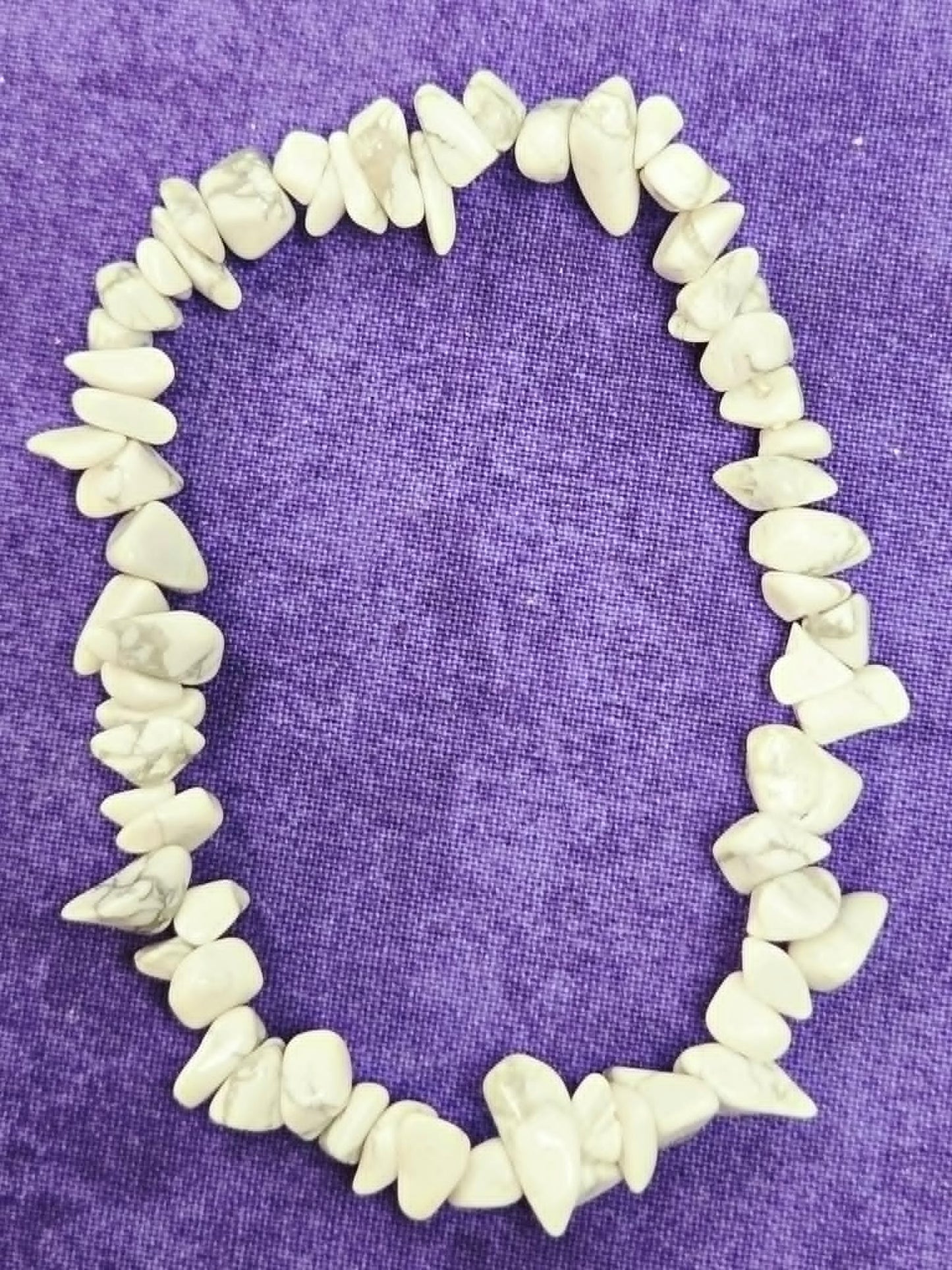 Magnesite Natural Stone Stretch Bracelet