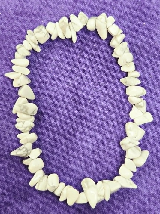 Magnesite Natural Stone Stretch Bracelet