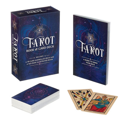 Tarot Book & Card Deck: Includes a 78-Card Marseilles Deck and a 160-Page Illustrated Book (Sirius Oracle Kits)