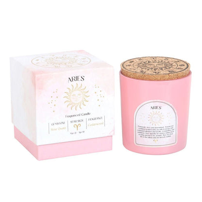 Scented Zodiac Crystal Candle