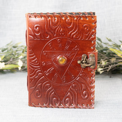 Evil Eye Leather Journal