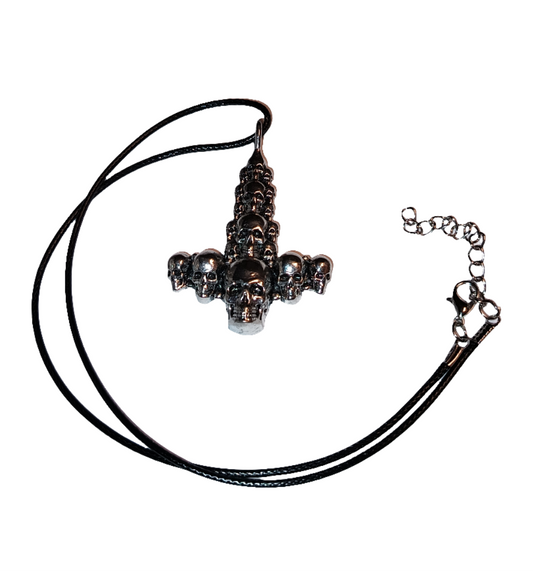 Skull Cross Pendant Necklace