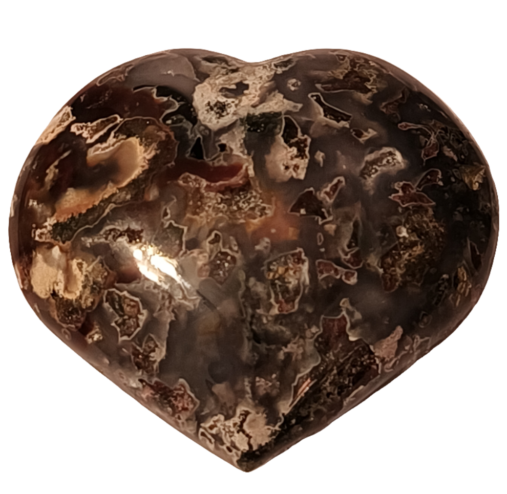 Moss Agate Heart