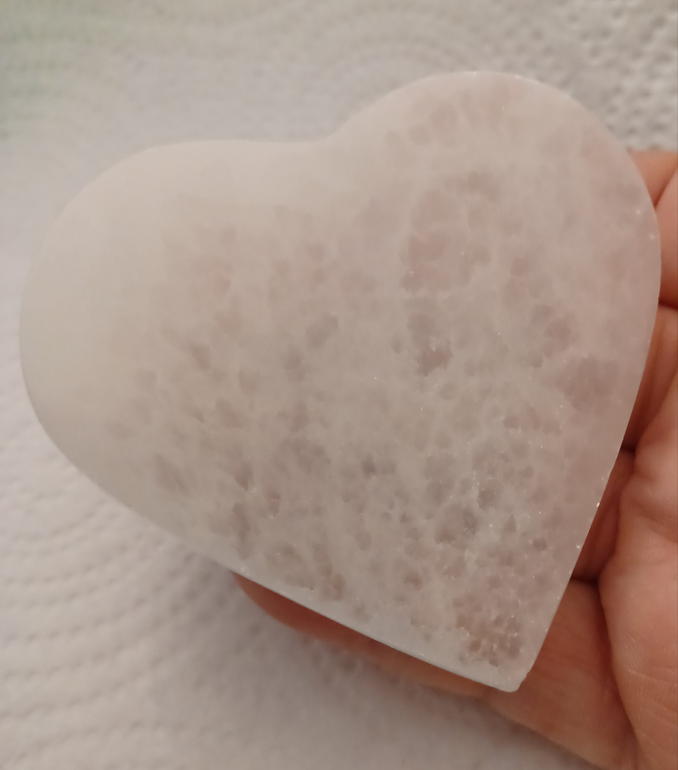 Milky Quartz Heart