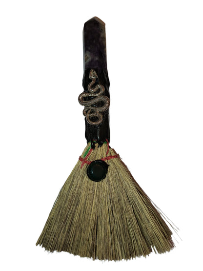 Witch Broom With Snake