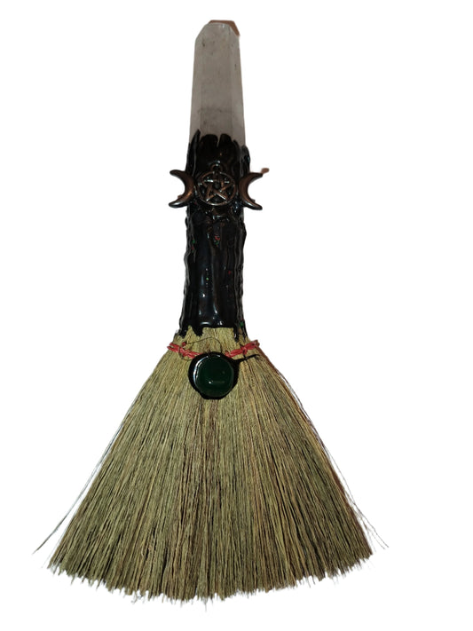 Witch Broom With Triple Moon